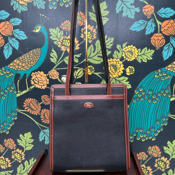 Bally Vintage Leather Structured Shoulder Tote - Picture 1 of 13